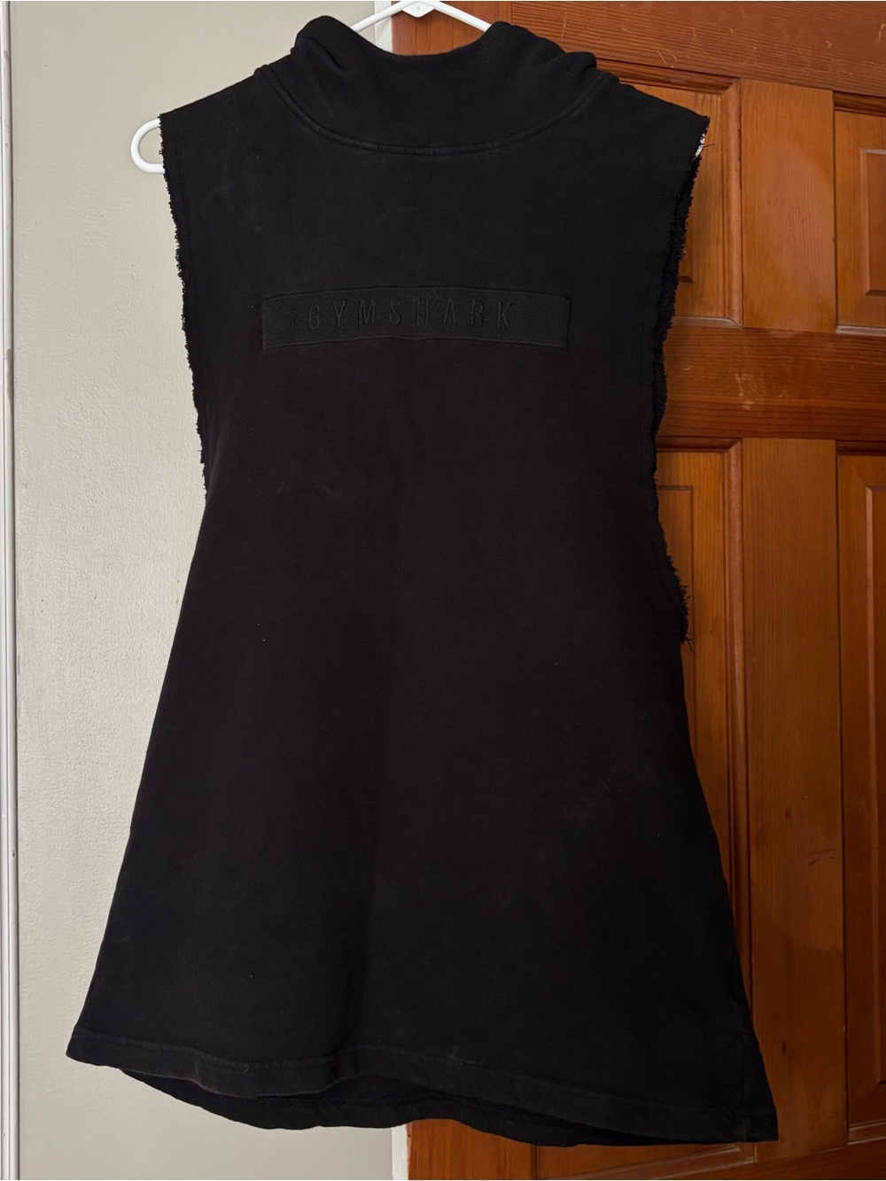 Gymshark Black Sleeveless Turtleneck Long Sweatshirt